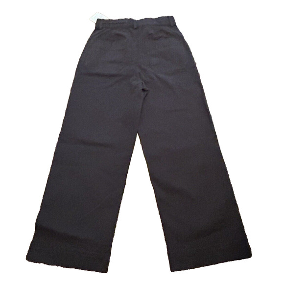 Everlane Womens Size 00 The Organic Wide-Leg Cropped Pant in Black NWT - Picture 2 of 8